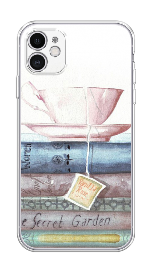 

Чехол Homey на Apple iPhone 11 "Книжное чаепитие", Желтый;розовый;белый, 12150-1