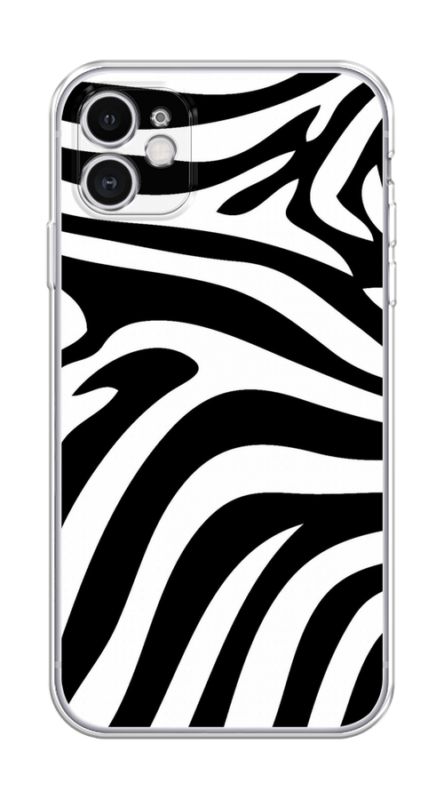 

Чехол Homey на Apple iPhone 11 "Полоски зебры", Черный;белый;бежевый, 12150-1