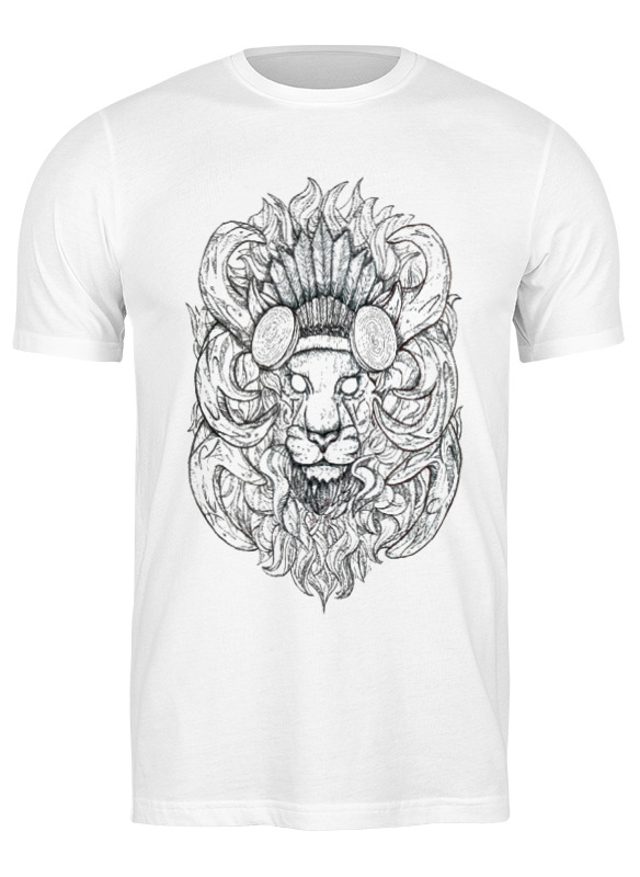 

Футболка мужская Printio Lion! белая 3XL, Белый, Lion!