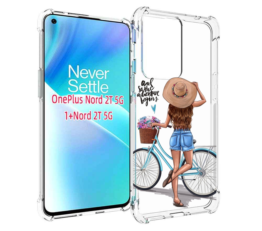 

Чехол MyPads Adventure женский для OnePlus Nord 2T, Прозрачный, Tocco