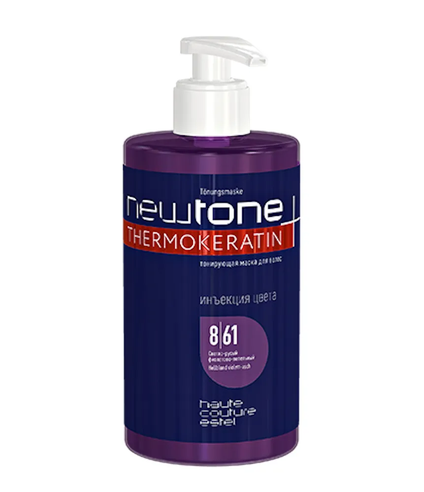 

Тонирующая маска для волос Estel Newtone Thermokeratin 8/61 Светло-русый фиолетовый, 435мл, Холодная