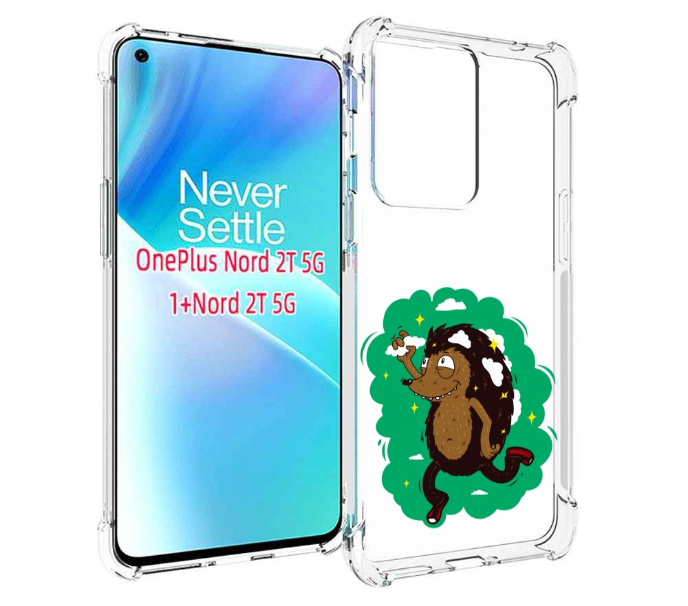 

Чехол MyPads Ежик в облаках для OnePlus Nord 2T, Прозрачный, Tocco
