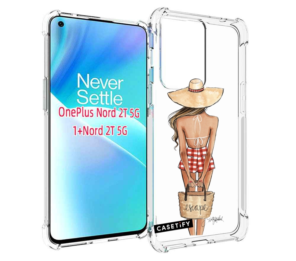 

Чехол MyPads CASETiFY женский для OnePlus Nord 2T, Прозрачный, Tocco