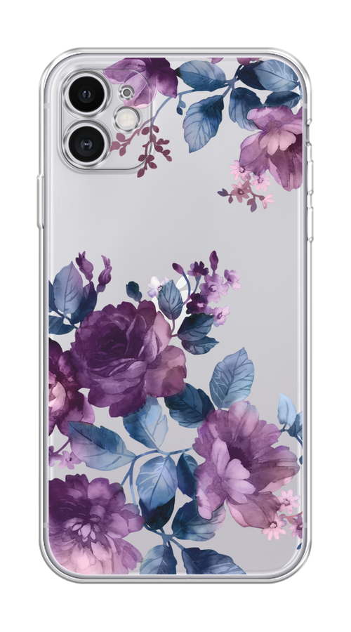 

Чехол Homey на Apple iPhone 11 "Purple Blossoms", Синий;фиолетовый, 12150-1