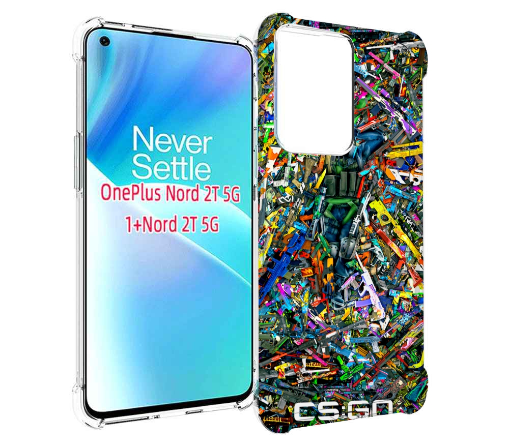 

Чехол MyPads CS GO guns skins мужской для OnePlus Nord 2T, Прозрачный, Tocco
