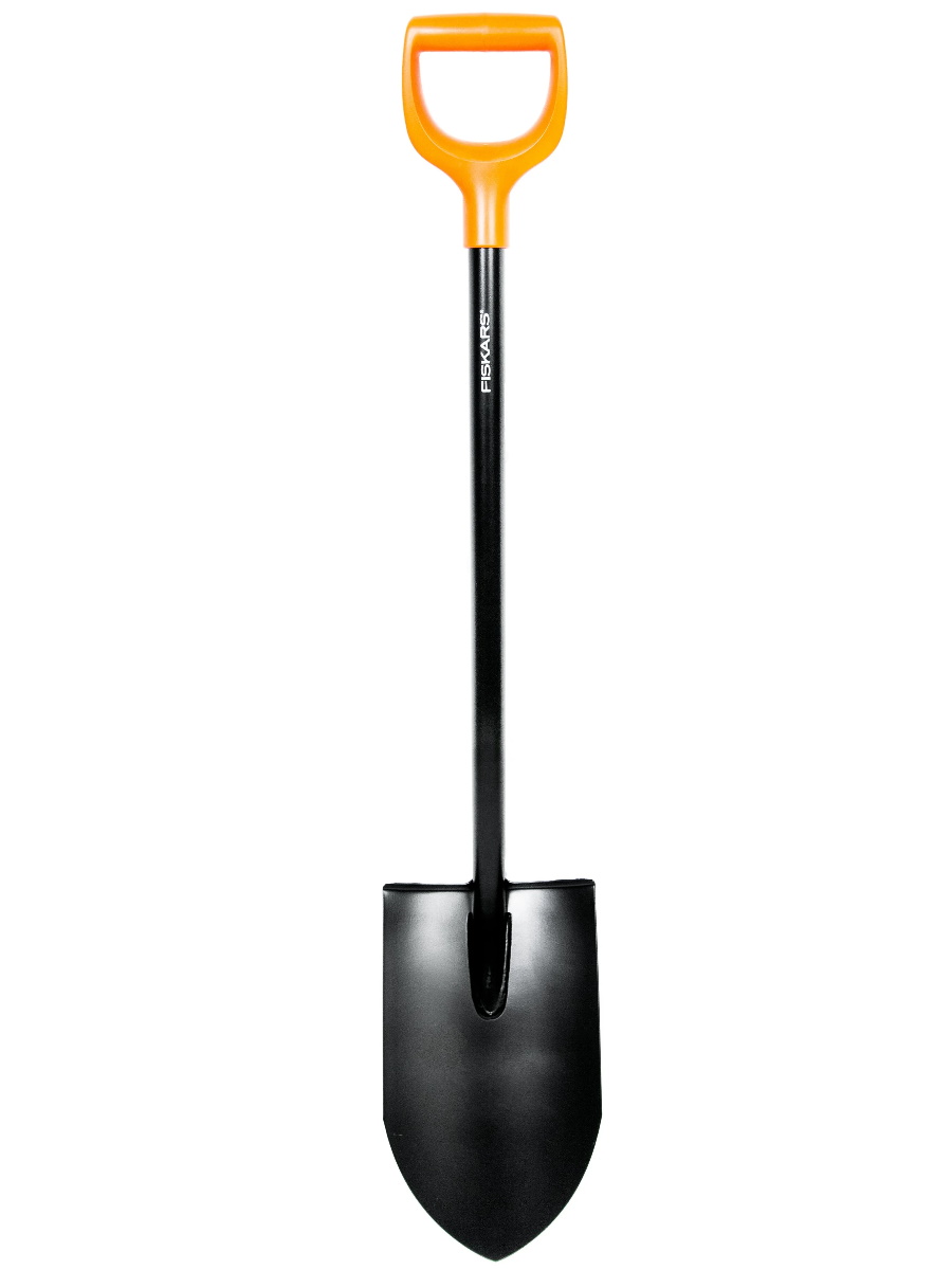 фото Лопата штыковая fiskars solid 1026684 с черенком