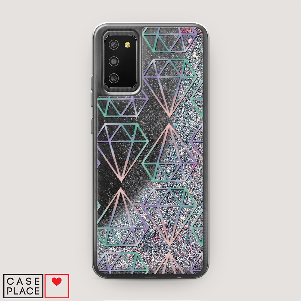 

Чехол Awog на Samsung Galaxy A02s / Самсунг A02s "Бриллианты голографика", Разноцветный, 2102391-1