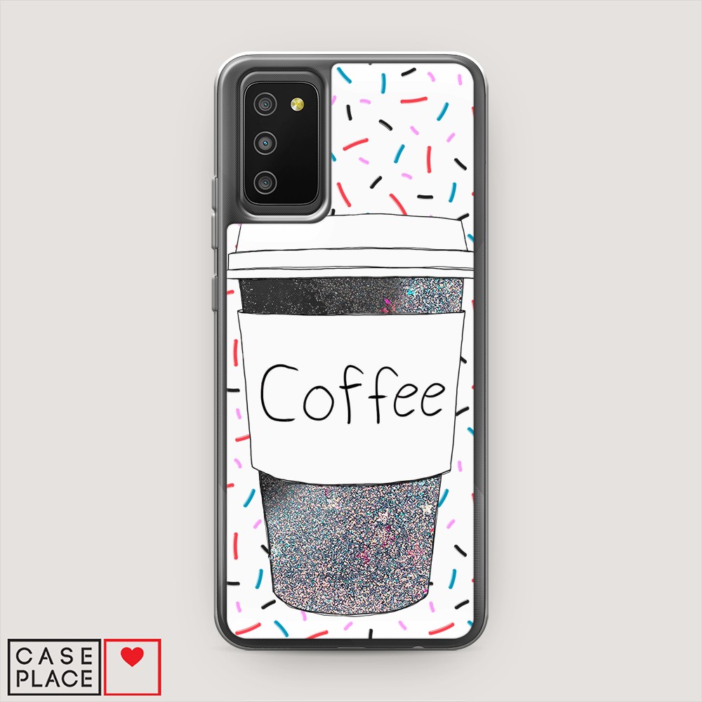 

Чехол Awog на Samsung Galaxy A02s / Самсунг A02s "Coffee прозрачный стакан", Разноцветный, 2102391-1