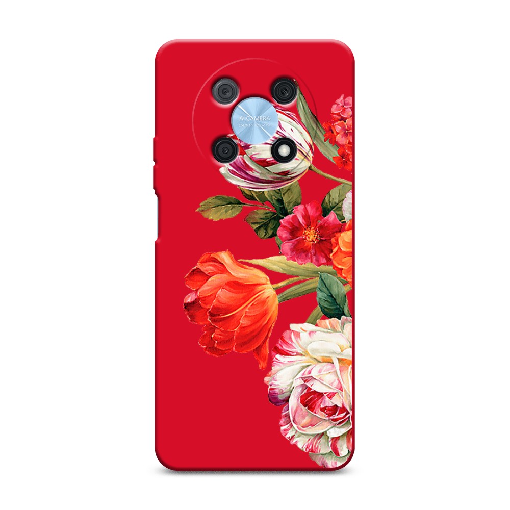 

Чехол Awog на Huawei P50 Pro "Весенний букет", Красный;розовый;зеленый, 6109353-1