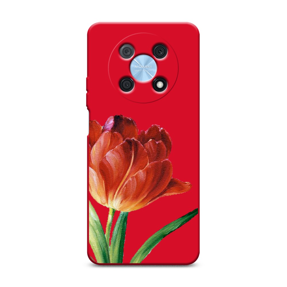 

Чехол Awog на Huawei P50 Pro "Красный тюльпан", Оранжевый;зеленый, 6109353-1
