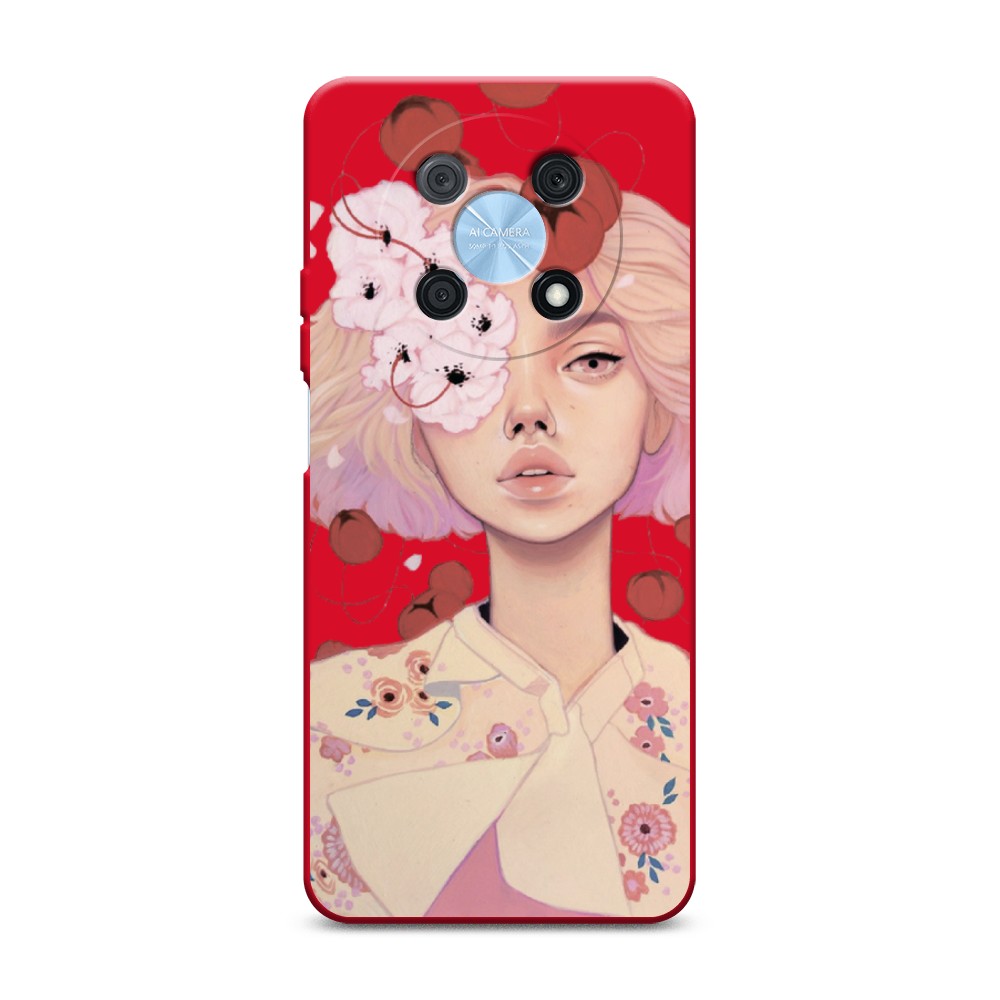 

Чехол Awog на Huawei P50 Pro "Цветочная анархия", Бежевый;розовый;красный, 6109353-1