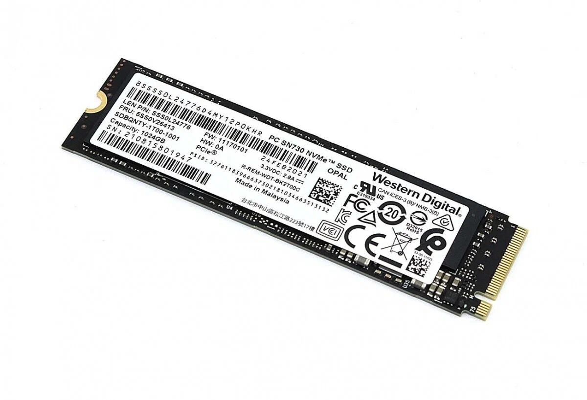 

SSD накопитель WD M.2 2280 1 ТБ (100186430V)