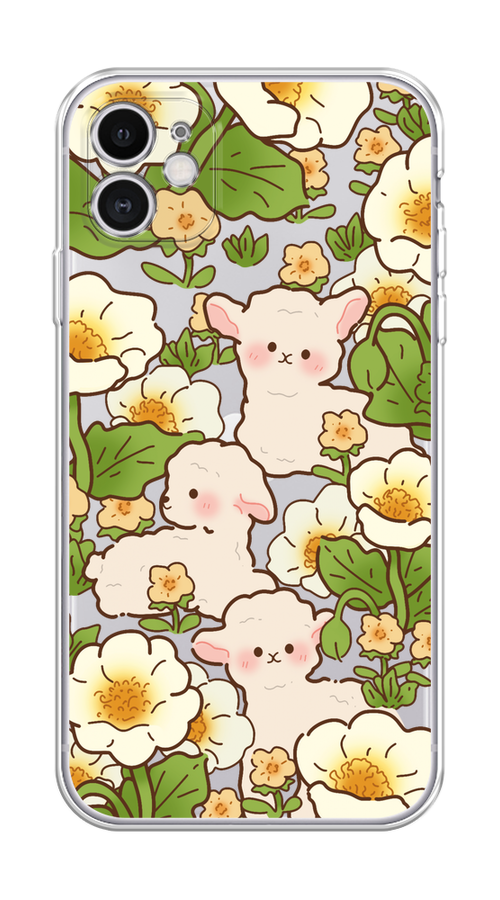 

Чехол Homey на Apple iPhone 11 "Овечки в цветах", 12150-1