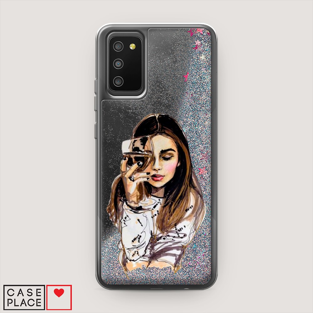 

Чехол Awog на Samsung Galaxy A02s / Самсунг A02s "Девушка с бокалом", Разноцветный, 2102391-1