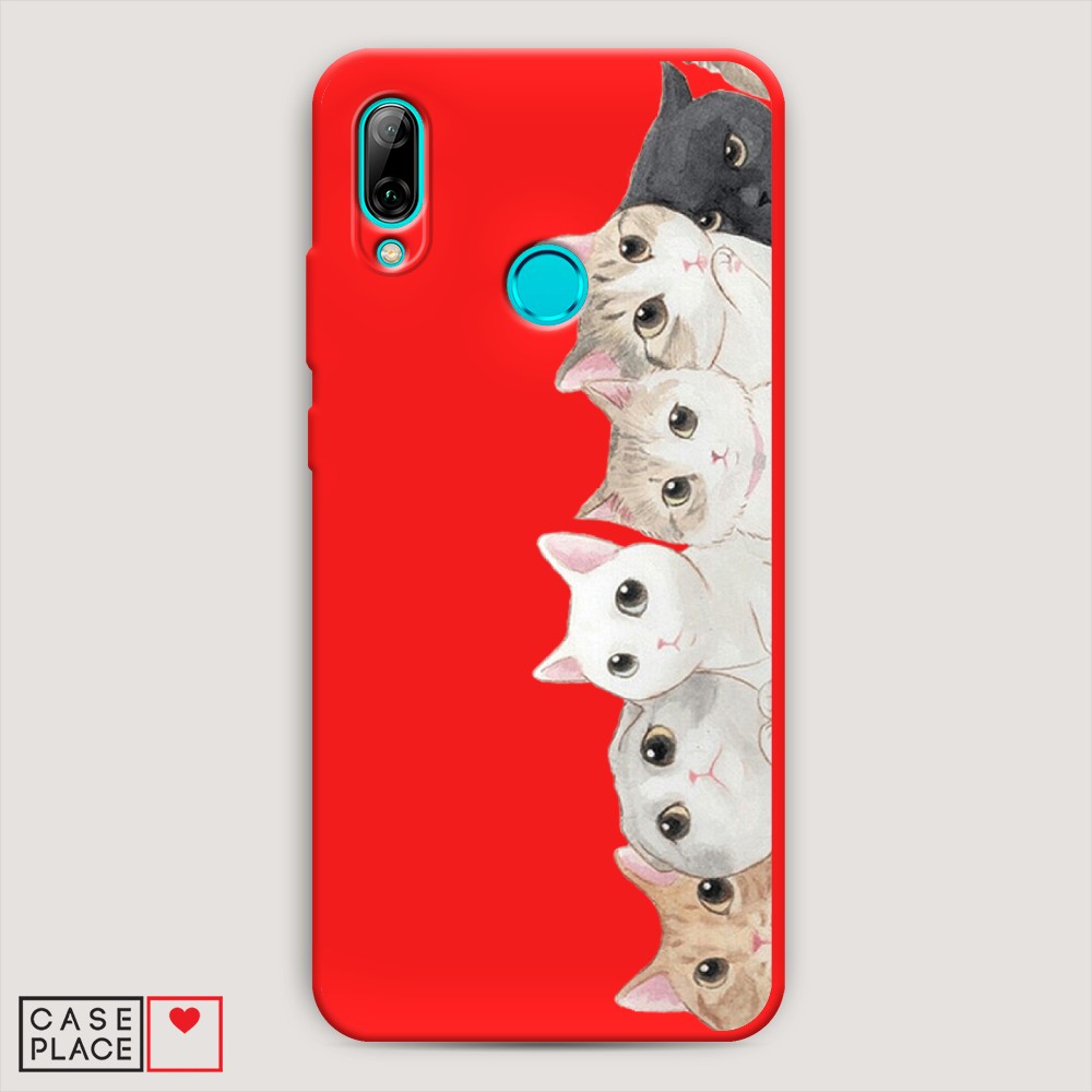 

Матовый силиконовый чехол "Звездочки графика белая" на Huawei P30, Звездочки графика белая