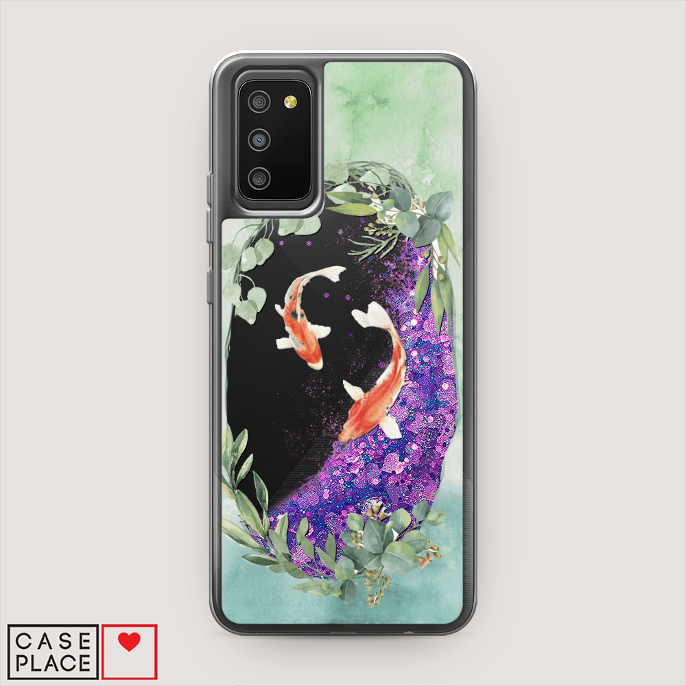 

Чехол Awog на Samsung Galaxy A02s / Самсунг A02s "Две золотые рыбки", Разноцветный, 2102392-1