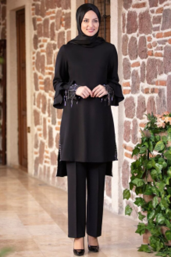

Блуза мусульманская женская Fashion Showcase P черная 40 (доставка из-за рубежа), P