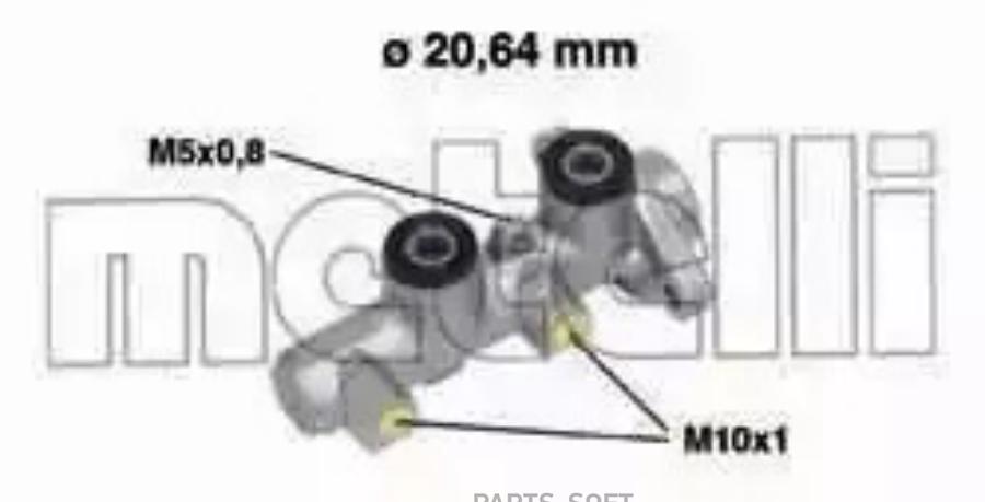 Главный тормозной цилиндр 20,64 mm