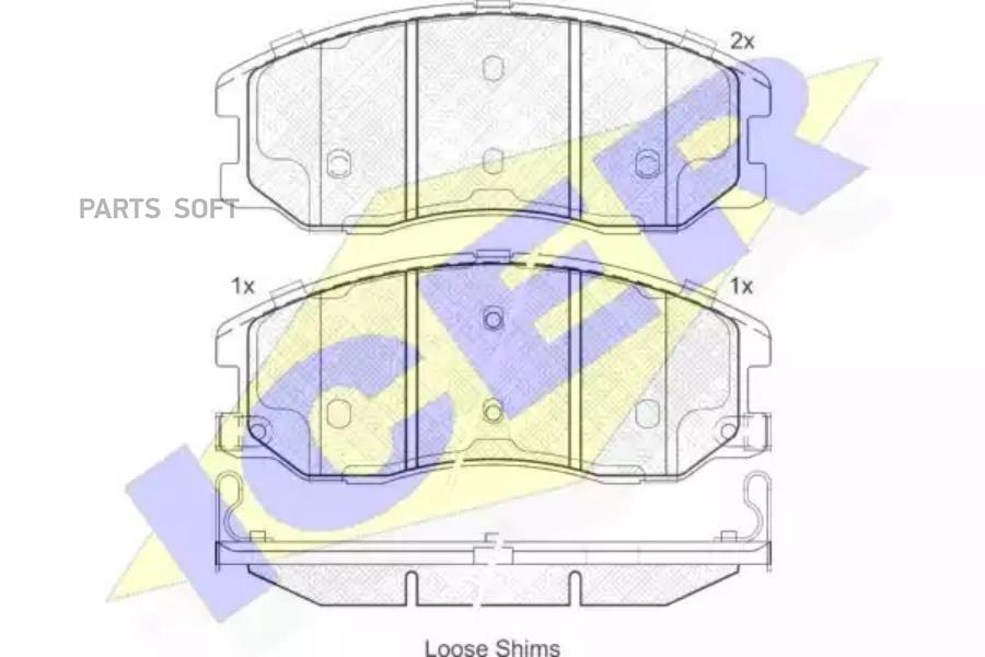 

Колодки дисковые передние opel antara, chevrolet captiva 2.0/2.0cdti/2.4/3.2 06> 181798