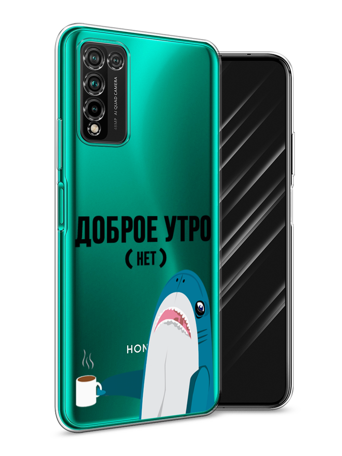 

Чехол Awog на Honor 10X Lite "Доброе утро", Синий;белый;черный, 6104650-2