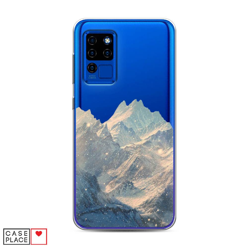 

Чехол Awog на Oukitel C21 / Оукитель C21 "Горы арт 2", Серый, 230350-10