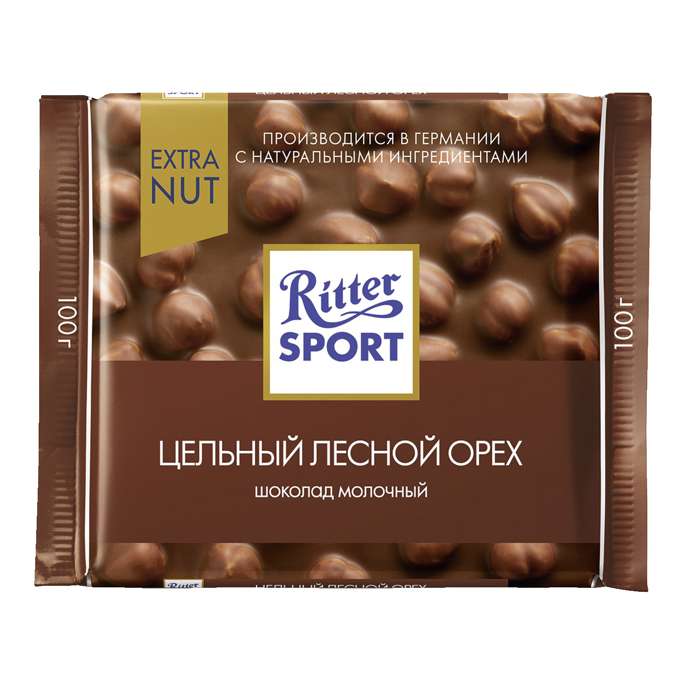

Шоколад Ritter Sport молочный с целым фундуком 100 г