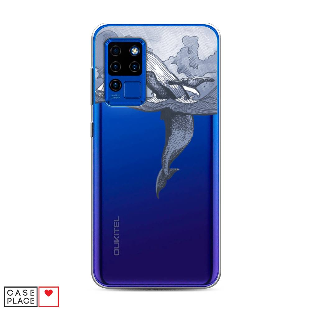 

Чехол Awog на Oukitel C21 / Оукитель C21 "Два измерения", Голубой;черный;прозрачный, 230350-7