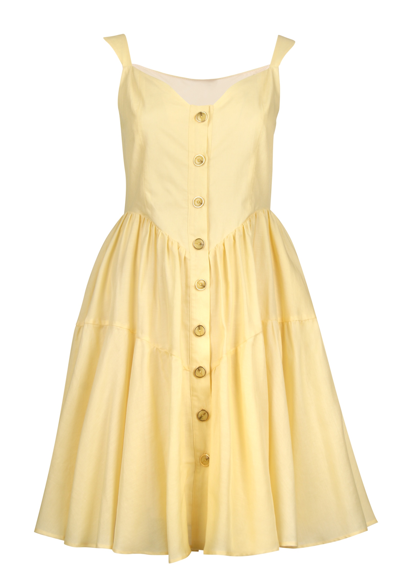 Платье женское MAX & MOI 140639 желтое 36 FR