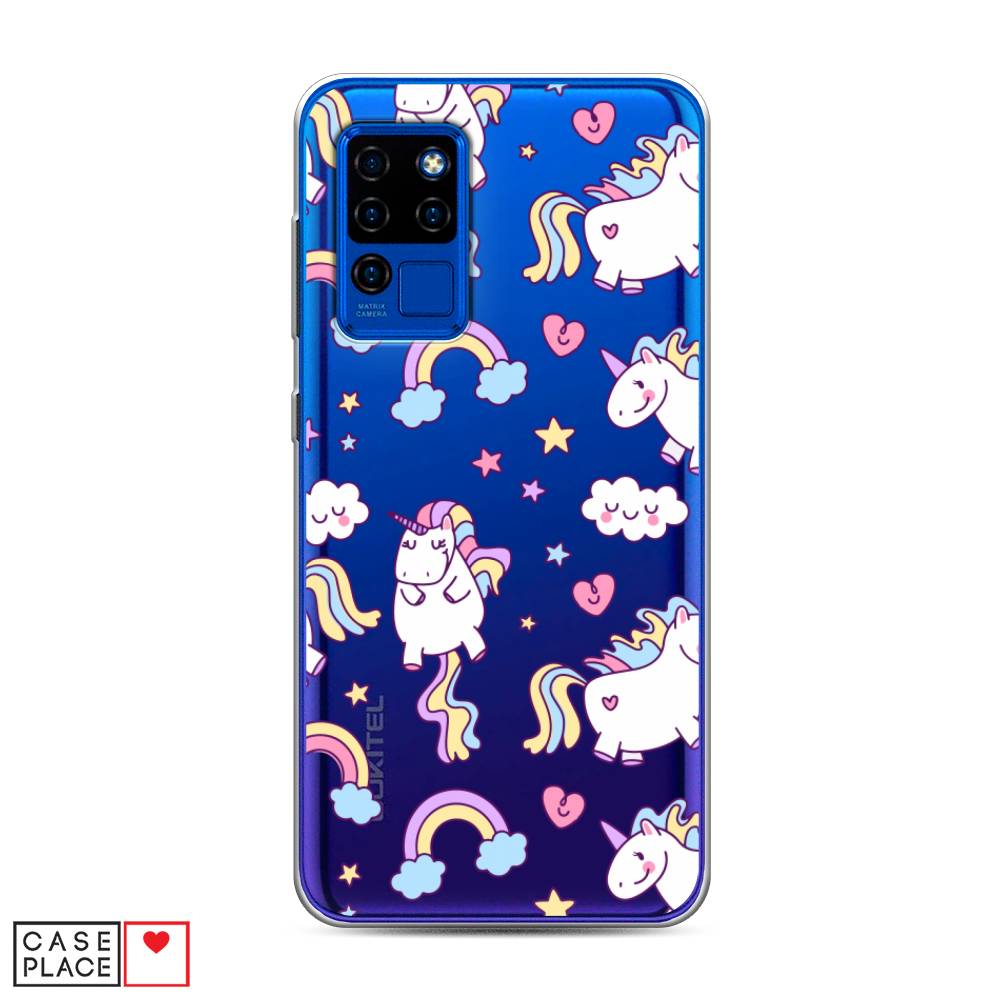 фото Чехол awog "sweet unicorns dreams" для oukitel c21