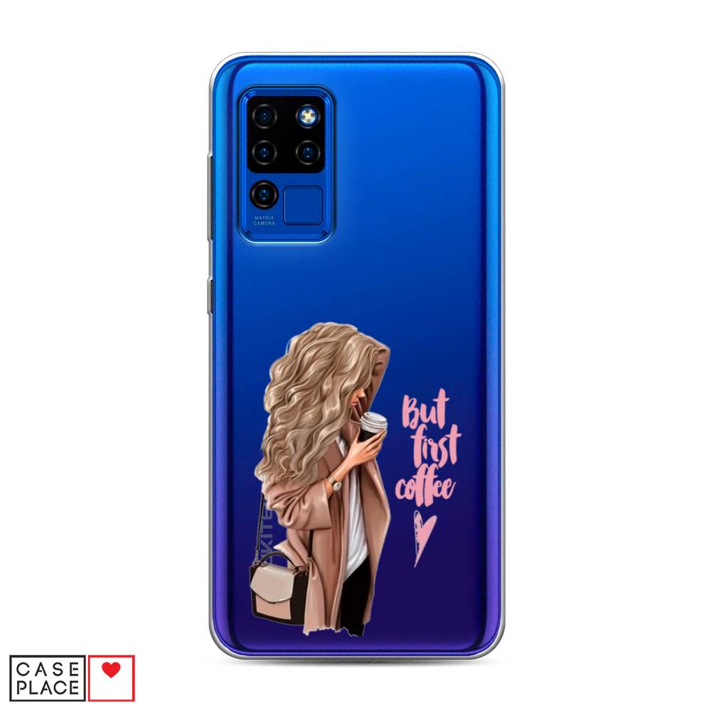 

Чехол Awog "Девушка с кофе" для Oukitel C21