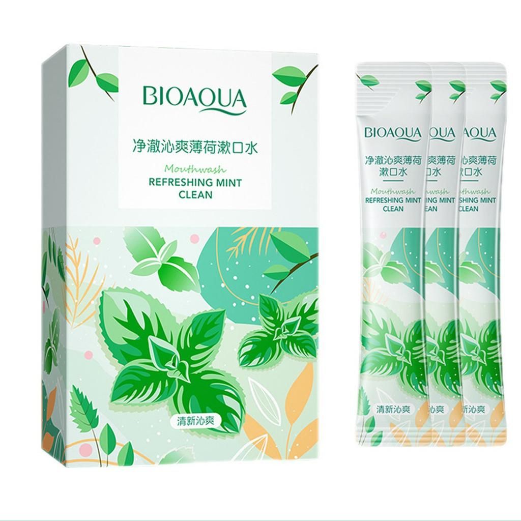 

Ополаскиватель для свежести рта BIOAQUA со вкусом мяты 20 шт х 10 мл