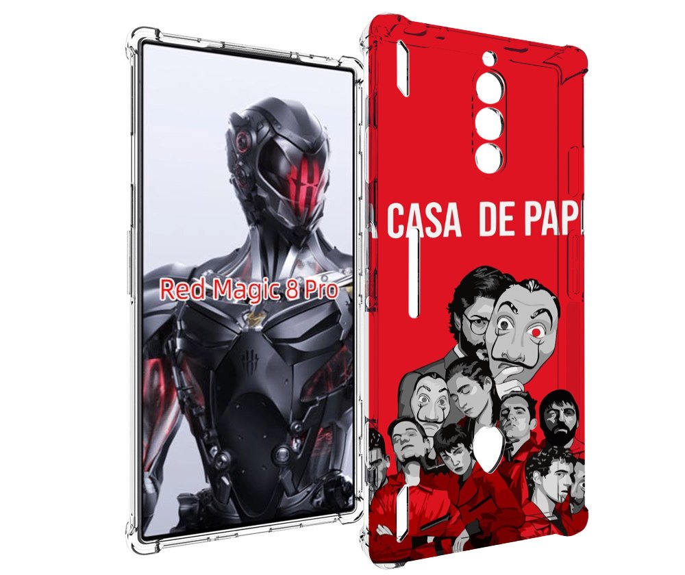 

Чехол MyPads бумажный-дом-команда для ZTE Nubia Red Magic 8 Pro / Red Magic 8 Pro Plus, Tocco