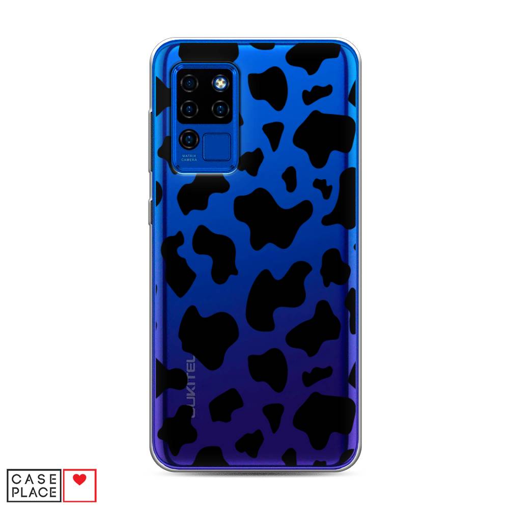 

Чехол Awog на Oukitel C21 / Оукитель C21 "Пятна коровы черные", Черный, 230350-2