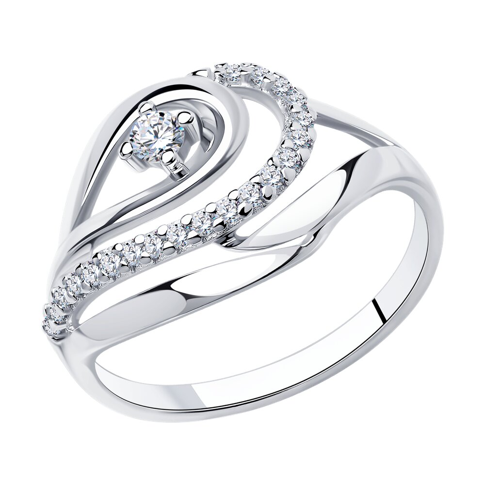 

Кольцо из серебра р. 18,5 Diamant 94-110-00725-1, фианит, 94-110-00725-1