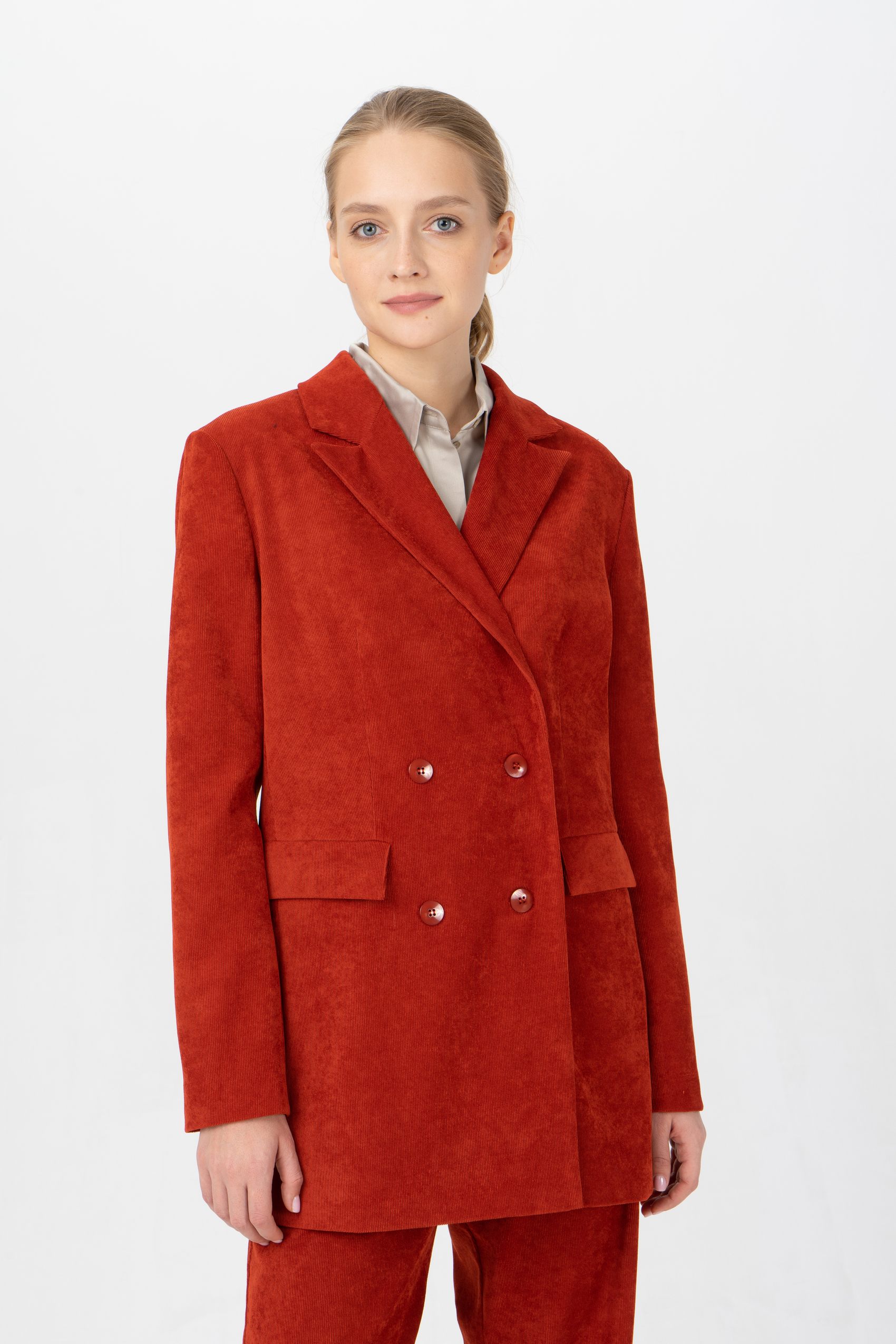 

Пиджак женский Ennergiia AW23-V05 оранжевый 42 RU, AW23-V05