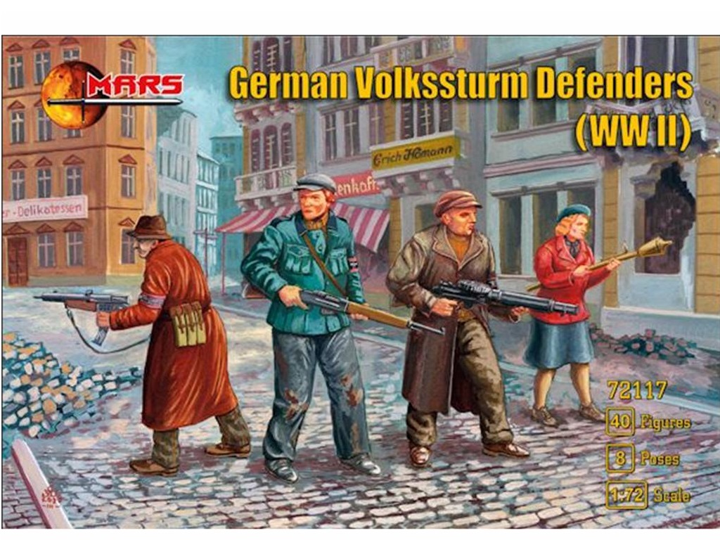 

32027MR Фигуры WWII German Volkssturm Defence Mars, 1/32