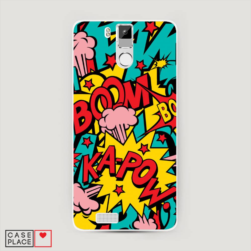 

Чехол Awog на Oukitel K6000 Pro / Оукитель K6000 Pro "Постер pop art", Голубой;желтый;красный, 230150-9