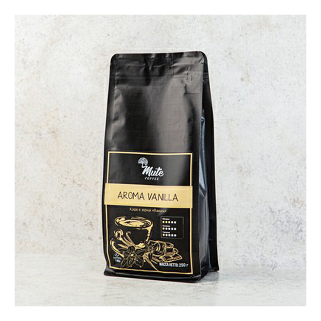 

Кофе Mute Cofee Ваниль в зернах 250 г