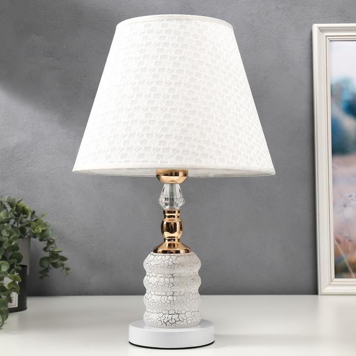 

Risalux E27, 40 Вт, LED подсветка, бело-золотой, 28х28х45 см, E27, 40 Вт, LED подсветка, бело-золотой, 28х28х45 см