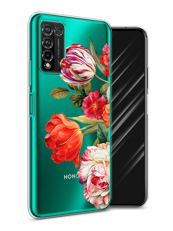 

Чехол Awog на Honor 10X Lite "Весенний букет", Красный;розовый;зеленый, 6104650-8