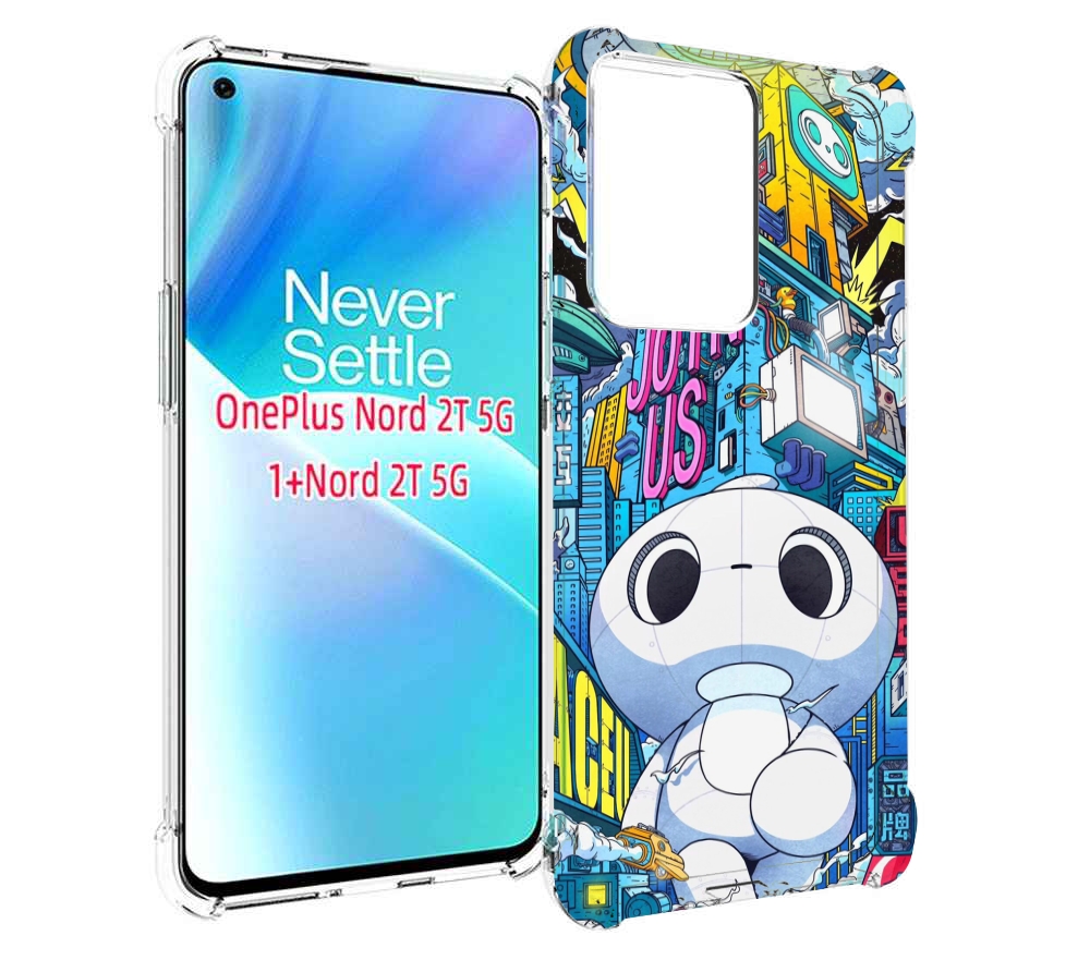

Чехол MyPads FaceU для OnePlus Nord 2T, Прозрачный, Tocco