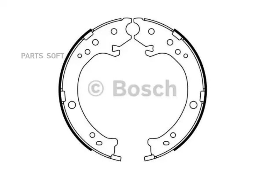 

Тормозные колодки Bosch задние барабанные 986487765