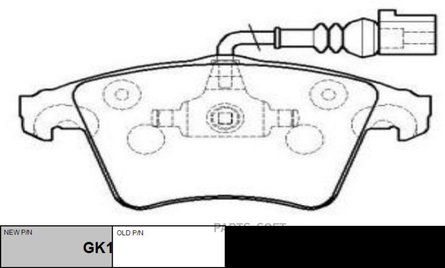 

Тормозные колодки Ctr GK1258