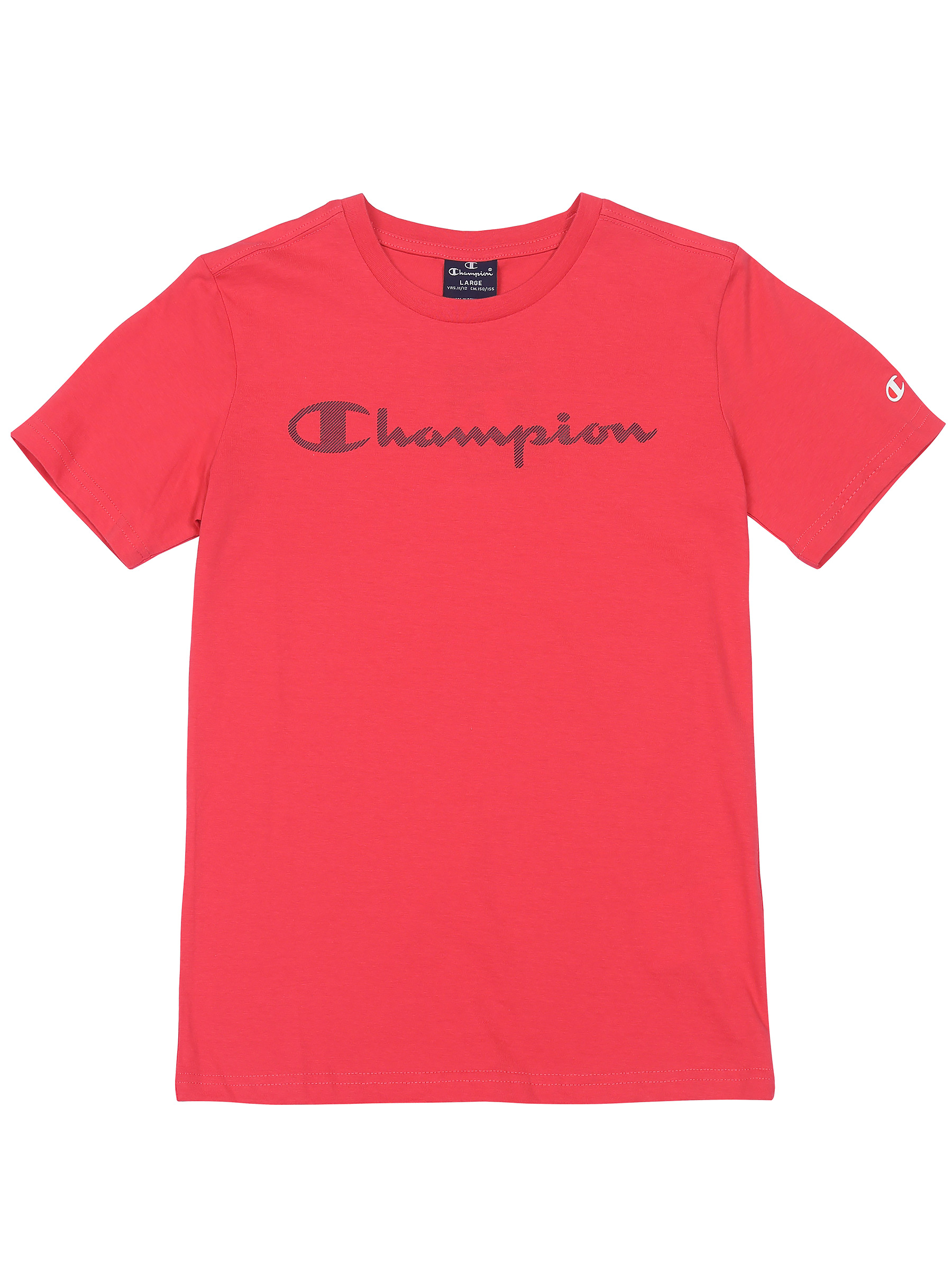 

Футболка детская Champion Crewneck T-Shirt, розовый, 168, Crewneck T-Shirt