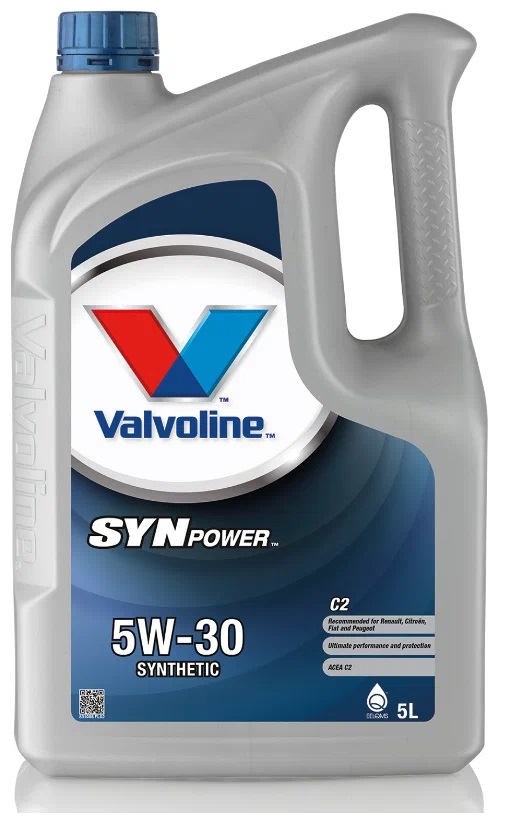 фото Моторное масло valvoline, synpower c2, 5w30, 5л, 891085