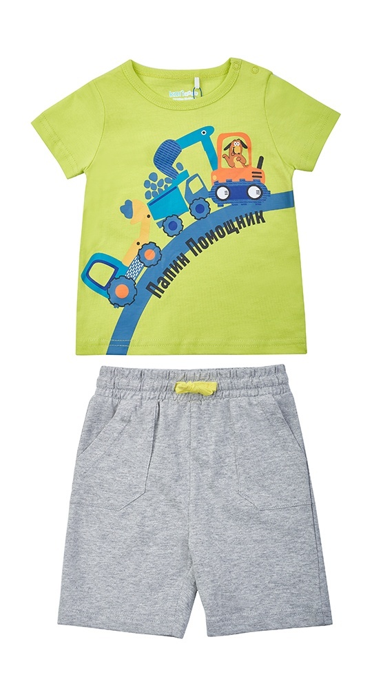 

Костюм повседневный Kari Baby SS24B00700507, светло-зеленый; серый, 86, 223532