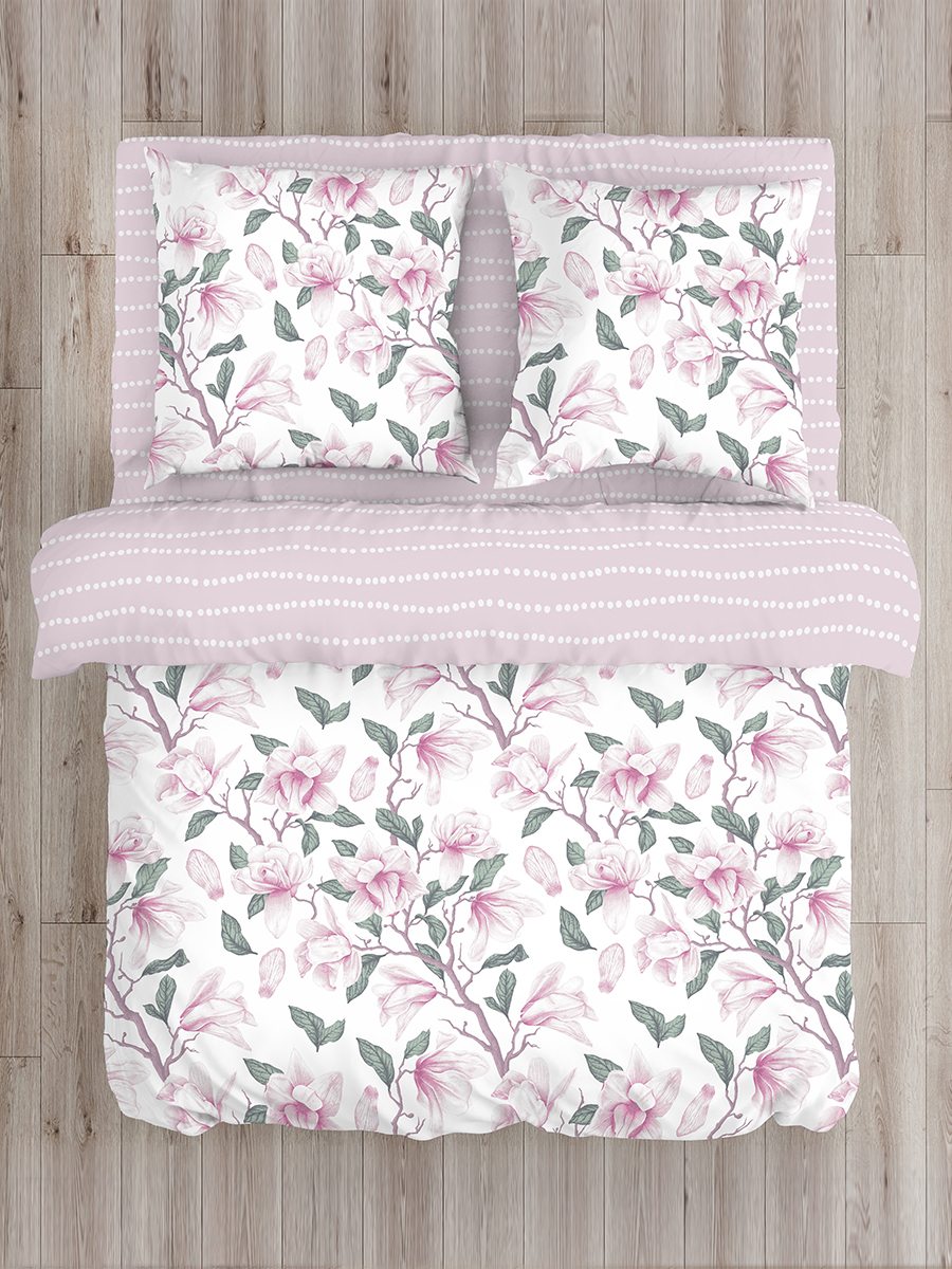 Комплект постельного белья The Дом 2спальный из бязи наволочки 70х70 Магнолия