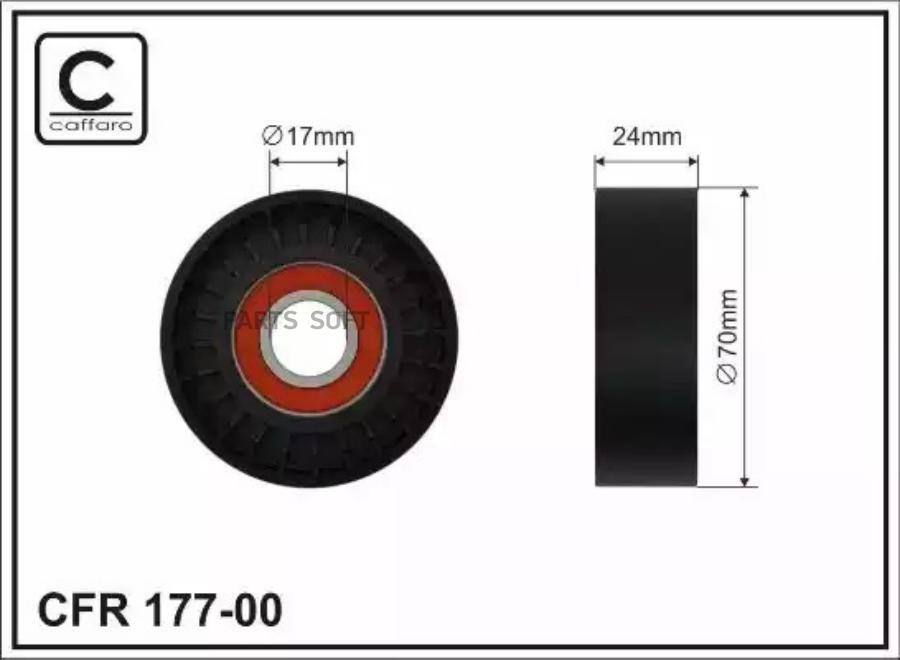 

Ролик пклин. ремня fo focus ii, c-mac 1.8tdci 04- 17700