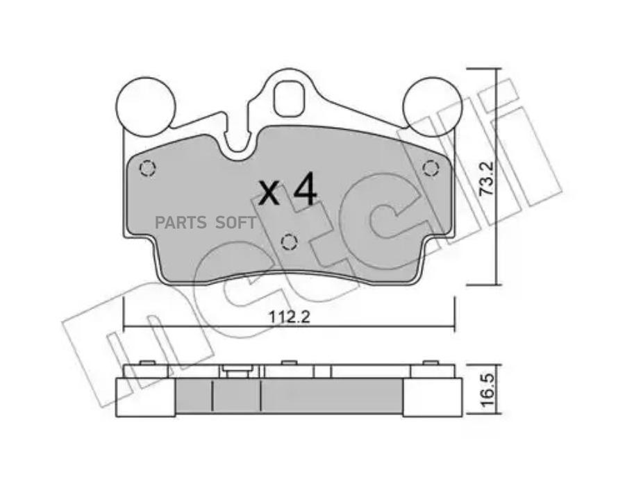 

Тормозные колодки METELLI 2206550