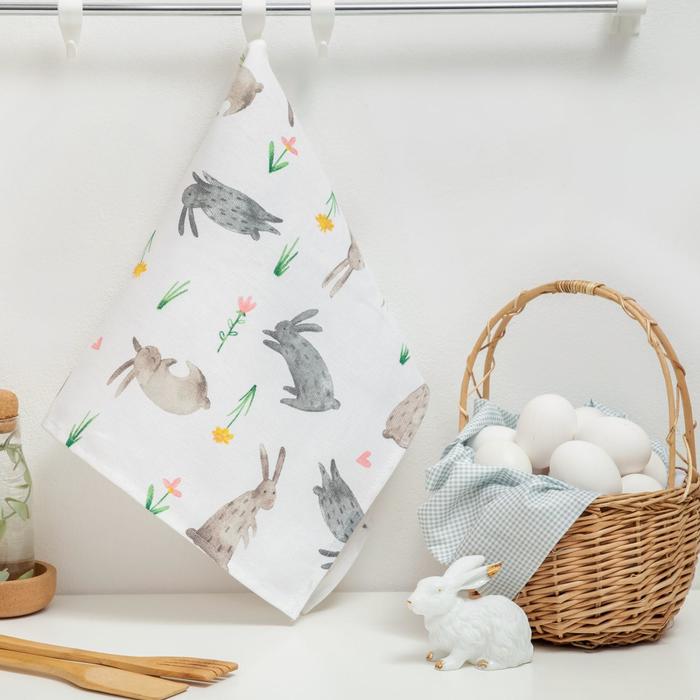 

Полотенце "Доляна" Fluffy bunnies 35х60см 100% хл,164 г/м2